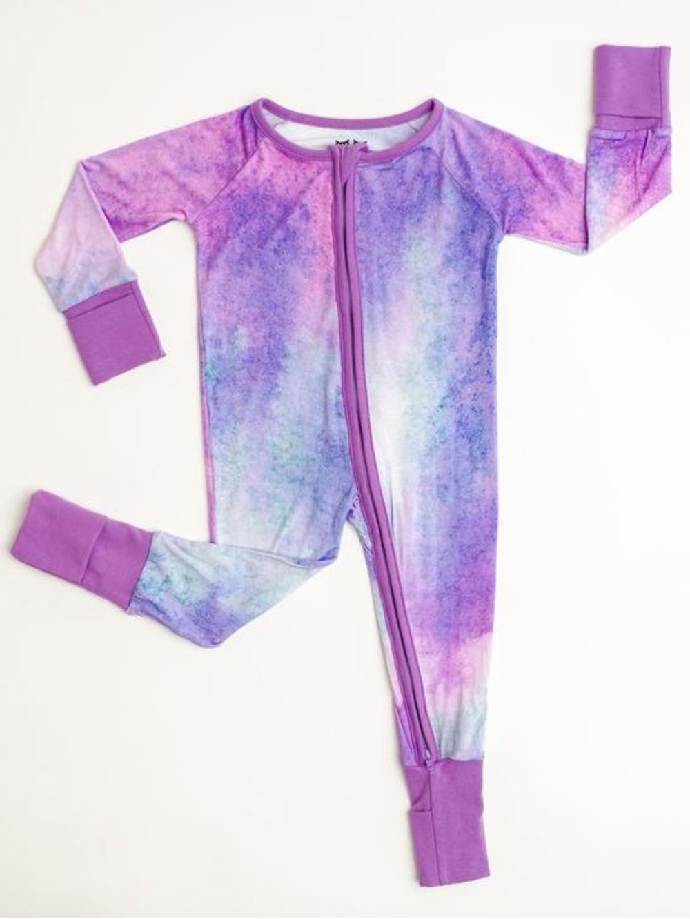 Little Sleepies Purple Watercolor Zippy